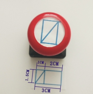 打分格记分格计分格教师教学小学生作试卷评分印章3*1.5CM光敏