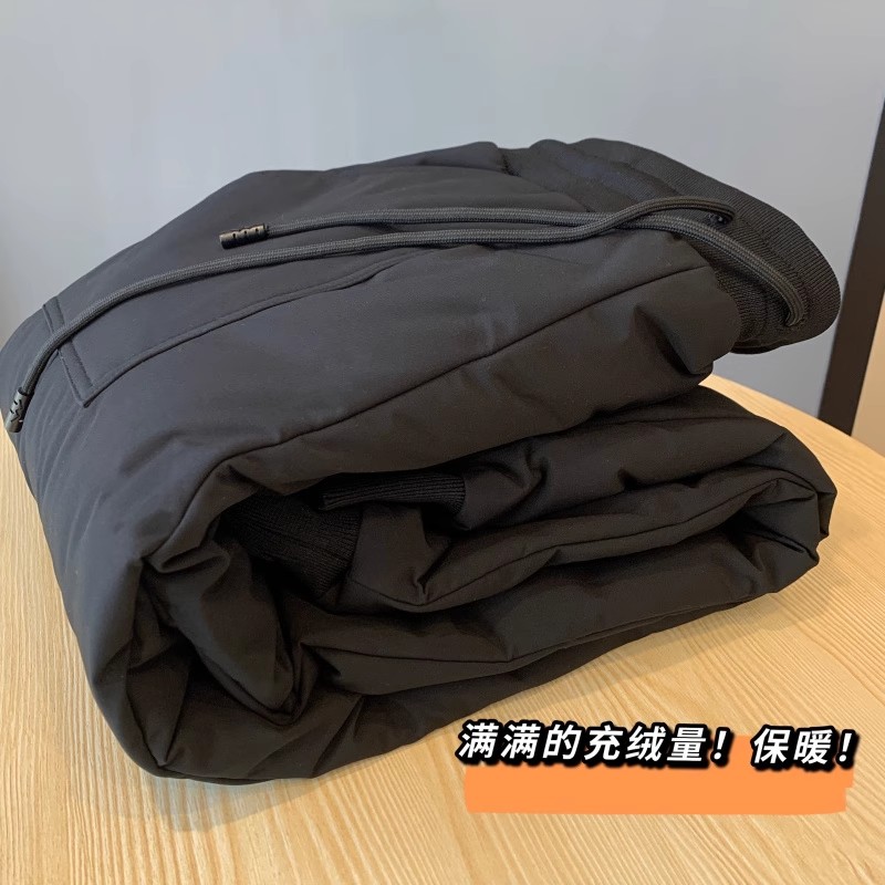 加厚高腰白鸭绒防水休闲羽绒裤