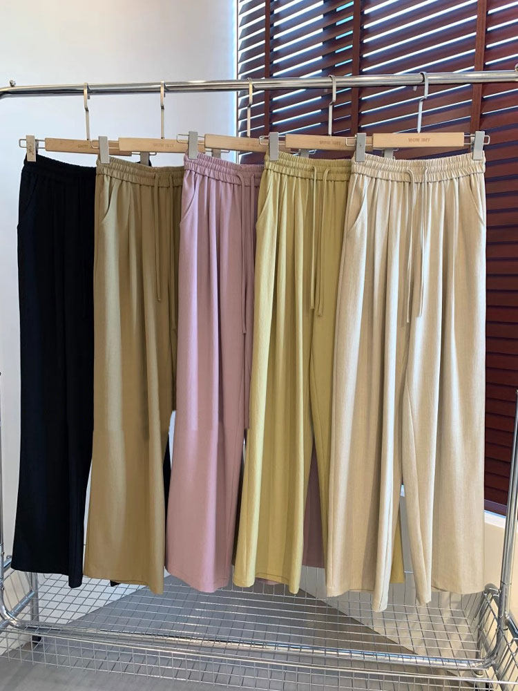 THEWOW 神仙裤 垂顺凉快宽松休闲显瘦直筒氧吧裤阔腿裤长腿裤夏女