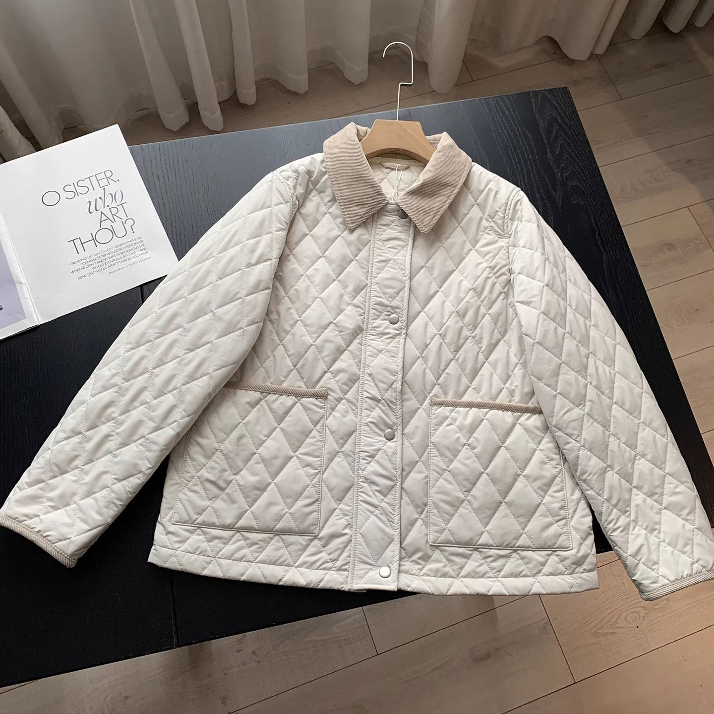 还记得那年秒没的棉服吗？行走的小暖炉灯芯绒菱格小翻领羊毛外套,女装/女士精品,棉衣/棉服,淘宝优惠券,粉丝福利购,淘宝优惠卷