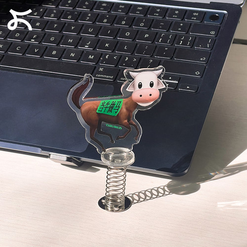 左咸敦道弹簧摇摇乐摆件亚克力