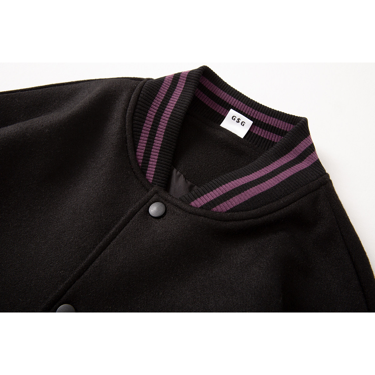 EQ822025秋季新款港风呢料卡通人物刺绣夹克拼接棒球服外套P118,男装夹克,电商C306