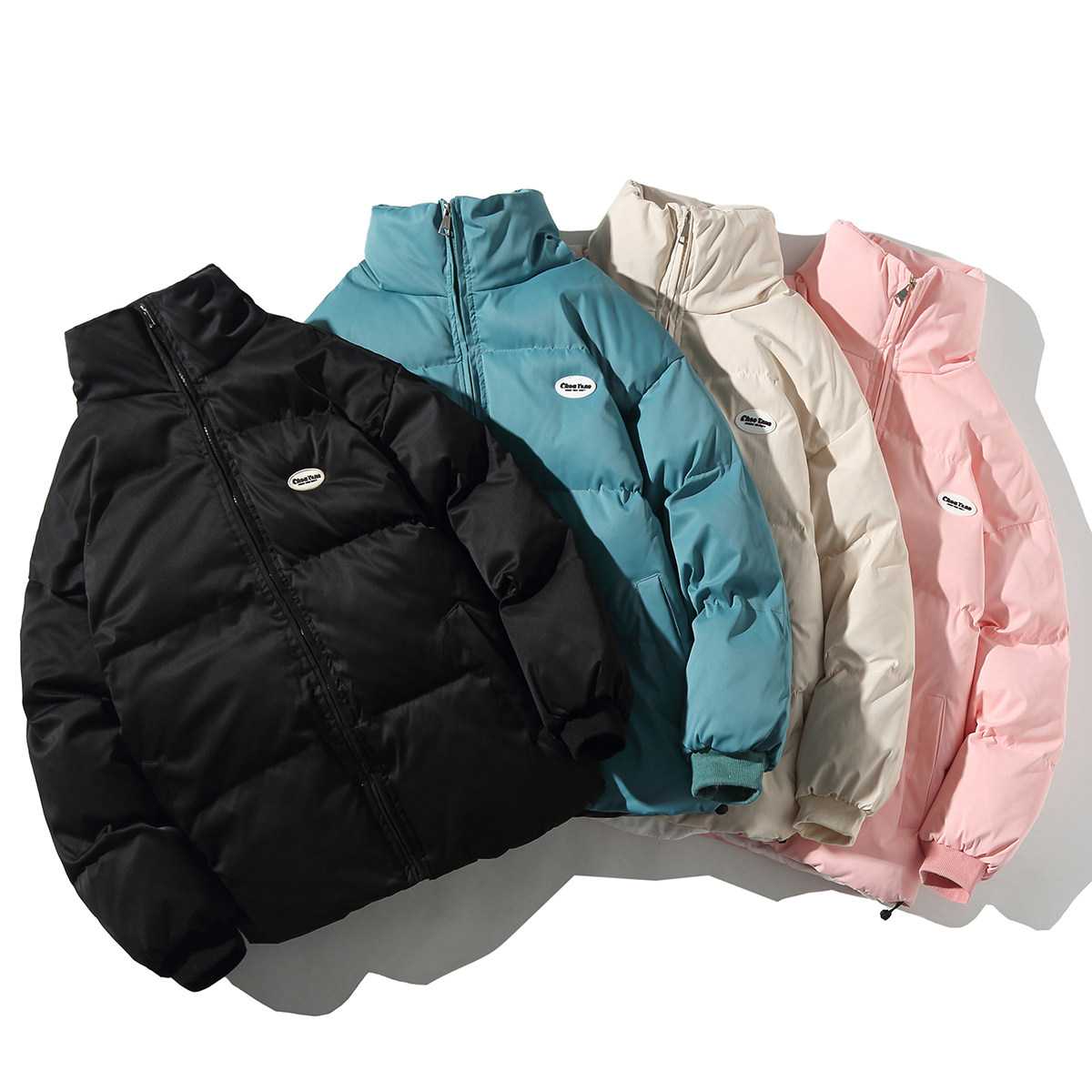 Q3005 冬季港风潮流百搭男女学生加厚面包服棉服棉衣短款外套P105图片