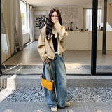 【新款】设计感抽绳宽松短款风衣外套207-8038P165控268，女装风衣，卡莱