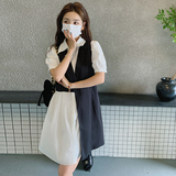 现货小众设计拼接连衣裙衬衫裙207-J826P95控148，女装连衣裙，卡莱