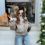 新款现货2色！90白鸭绒羽绒服207-1853P300控428，女装羽绒服，卡莱