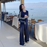 【新款】数据好马甲T桖阔腿裤套装三件套207-332P190控308，女装套装/套裙，卡莱