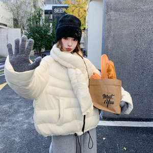 新款  现货可脱卸围脖排骨90羽绒服207-1866P345控478图片
