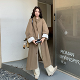 【新款】老钱风宽松中长款风衣外套207-8052P175控288，女装风衣，卡莱