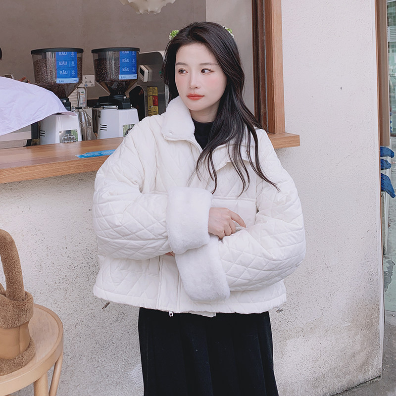 现货兔毛内胆毛毛派克服菱格衣207-J8823P185控268,女装棉衣/棉服,卡莱