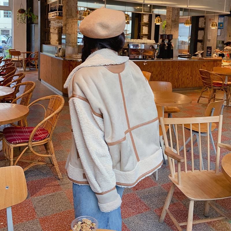 档口可拿高品质高转化羊羔毛机车服207-J8858P185控268,女装皮草,卡莱