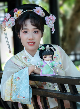 甄嬛传搪胶毛绒盲盒娃娃官方授权联名DUMIA骨架可动玩偶女生礼物