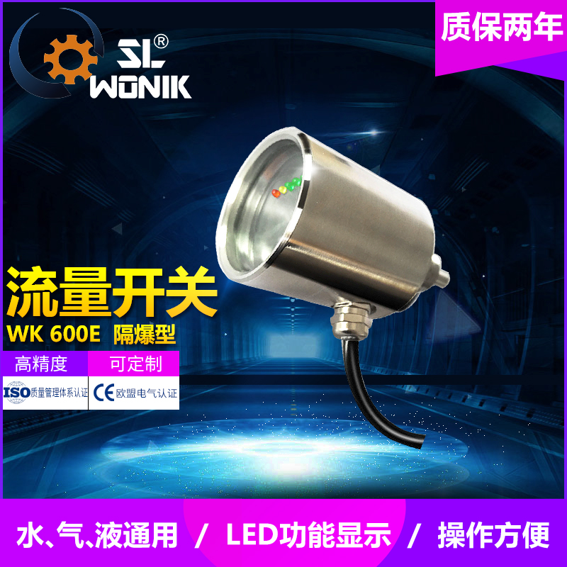 免拆卸流量开关小巧流量控制器热导式消防开关led显示智能隔爆型