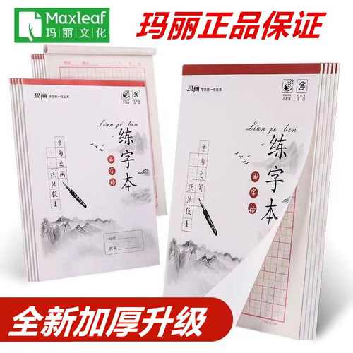 玛丽钢笔书法初学者手写田字格