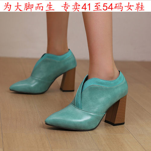 41到50特大码女靴子44高跟短靴45