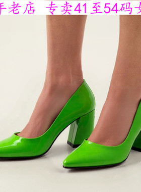 新款绿色43一54特大码女鞋44高跟45单鞋46 47 48 49 50 51 52 53T