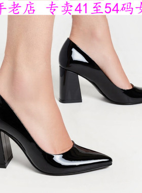 新款黑色43一54特大码女鞋44高跟45单鞋46 47 48 49 50 51 52 53A
