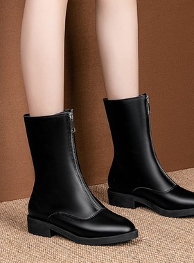 41到52特大码女鞋43黑色44中跟45中筒靴46靴子47 48 49 50 51Q27W