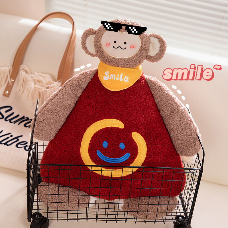 玩偶毛绒公仔可爱微笑抱枕动物