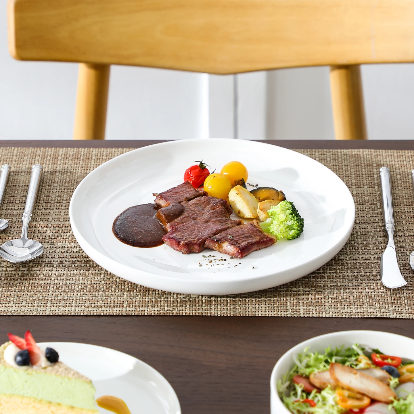 MALACASA 12/24 Piece Ceramic Porcelain Dinnerware Set with