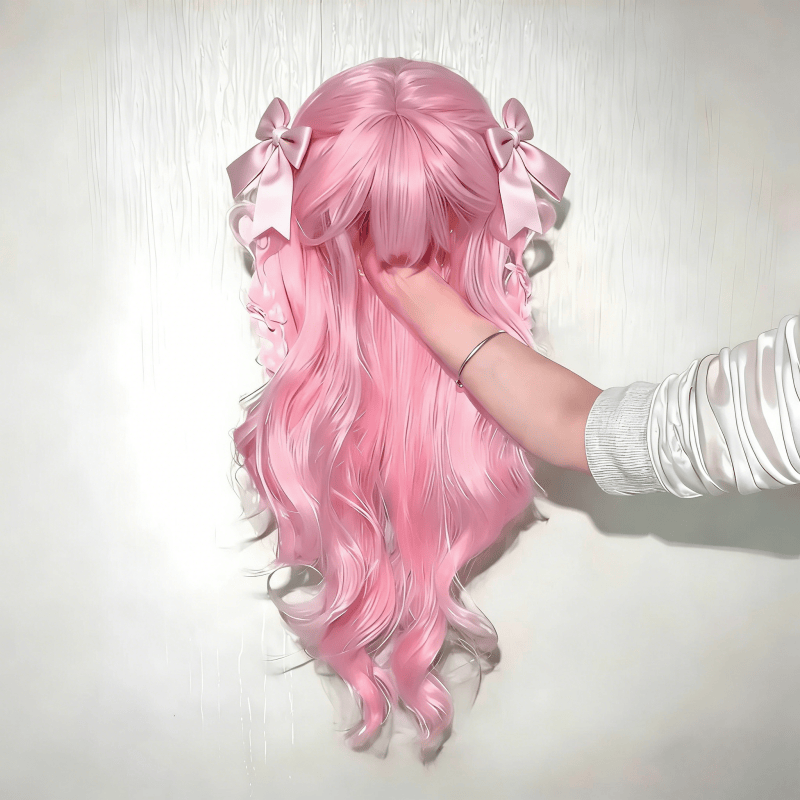 【甜心】假发女lolita公主长卷发齐刘海时尚自然仿真整顶全头套女