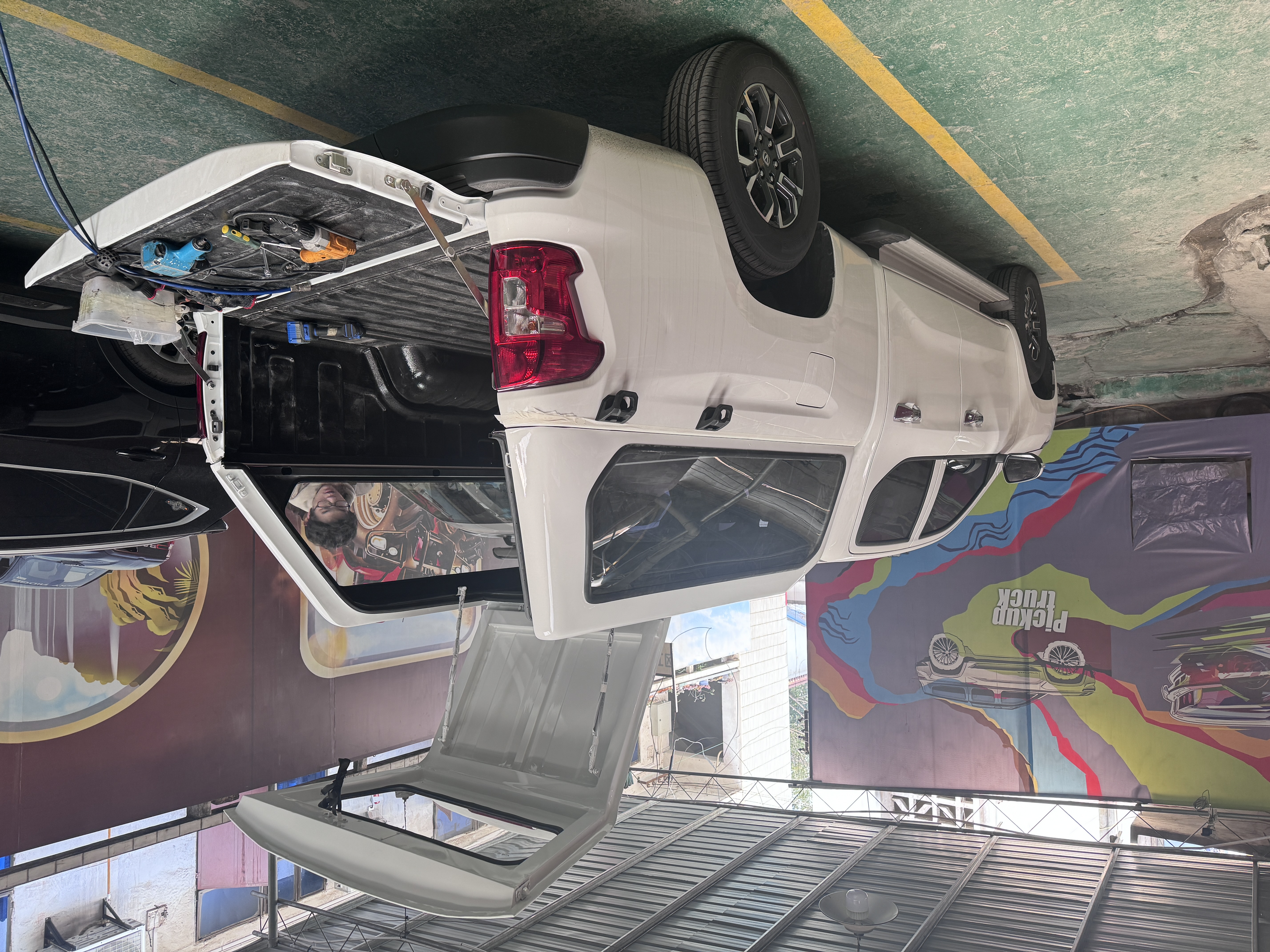 长安猎手高盖皮卡车后箱盖览拓者凯程F70后盖皮卡后备箱定制改装