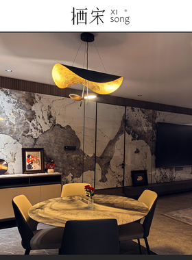 意大利Catellani Lederam法式金箔吊灯轻奢设计师客厅餐厅卧室灯