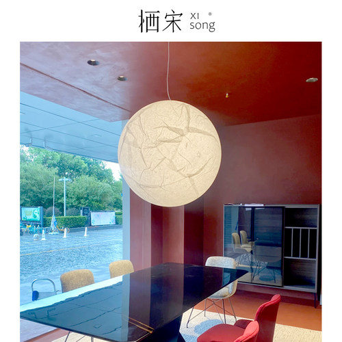 意大利Groppi Moon月球吊灯设计师法式卧室餐厅复式挑空客厅灯具