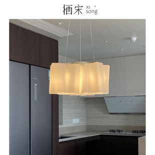 Logico 法式中古设计师餐厅吊灯简约客厅灯别墅云朵玻璃卧室主灯
