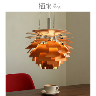 丹麦松果吊灯PH法式中古风客厅主灯卧室挑空餐厅吊灯创意个性艺术