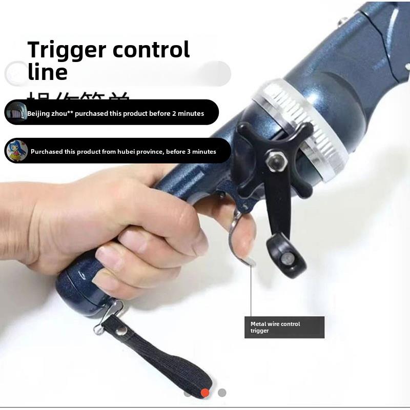 万擎便携式可折叠鱼竿迷你竿轮一体海钓旅游竿钓鱼套装路亚小鱼杆