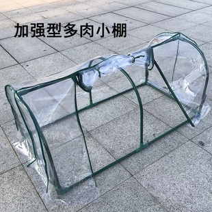 加强型多肉花卉植物钢管温室保温挡雨遮阳小棚暖房大棚