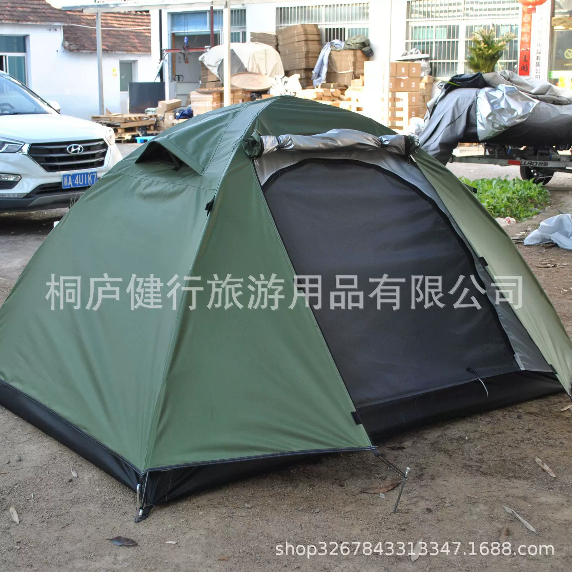 防雨防晒耐用人野营帐篷,双人保暖帐篷,双层四季帐篷,露营帐篷