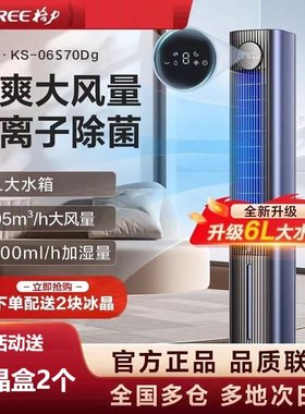格力空调扇遥控除菌家用制冷风扇卧室移动小型空调风扇KS-06S70Dg
