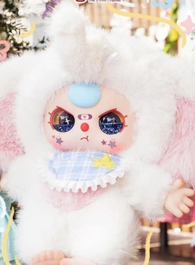 新品baby three娃三岁1000V2大体二代毛绒盲盒潮玩摆挂件公仔礼物