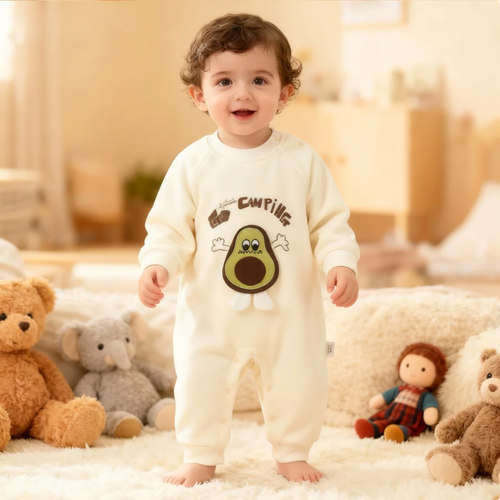 宝宝奥利绒连体衣春秋冬季长袖新生儿衣服外出舒适亲肤婴儿哈衣