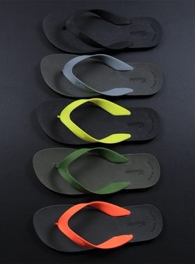 意大利风古车TPR拖鞋男士 速干耐磨防滑防臭橡胶人字拖沙滩鞋夏季