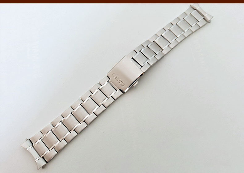 适用卡西欧MTP-1375表带钢带5374不锈钢表链1374剑鱼MDV106 107男