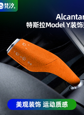 梵汐适用于21-24款特斯拉modely车内档杆装饰贴model3改装神器