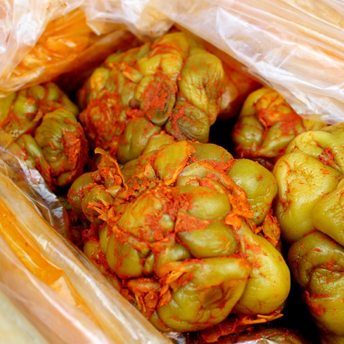 传统五香风干榨菜头5斤/9斤散装疙瘩圆形整个榨菜全型脱水菜