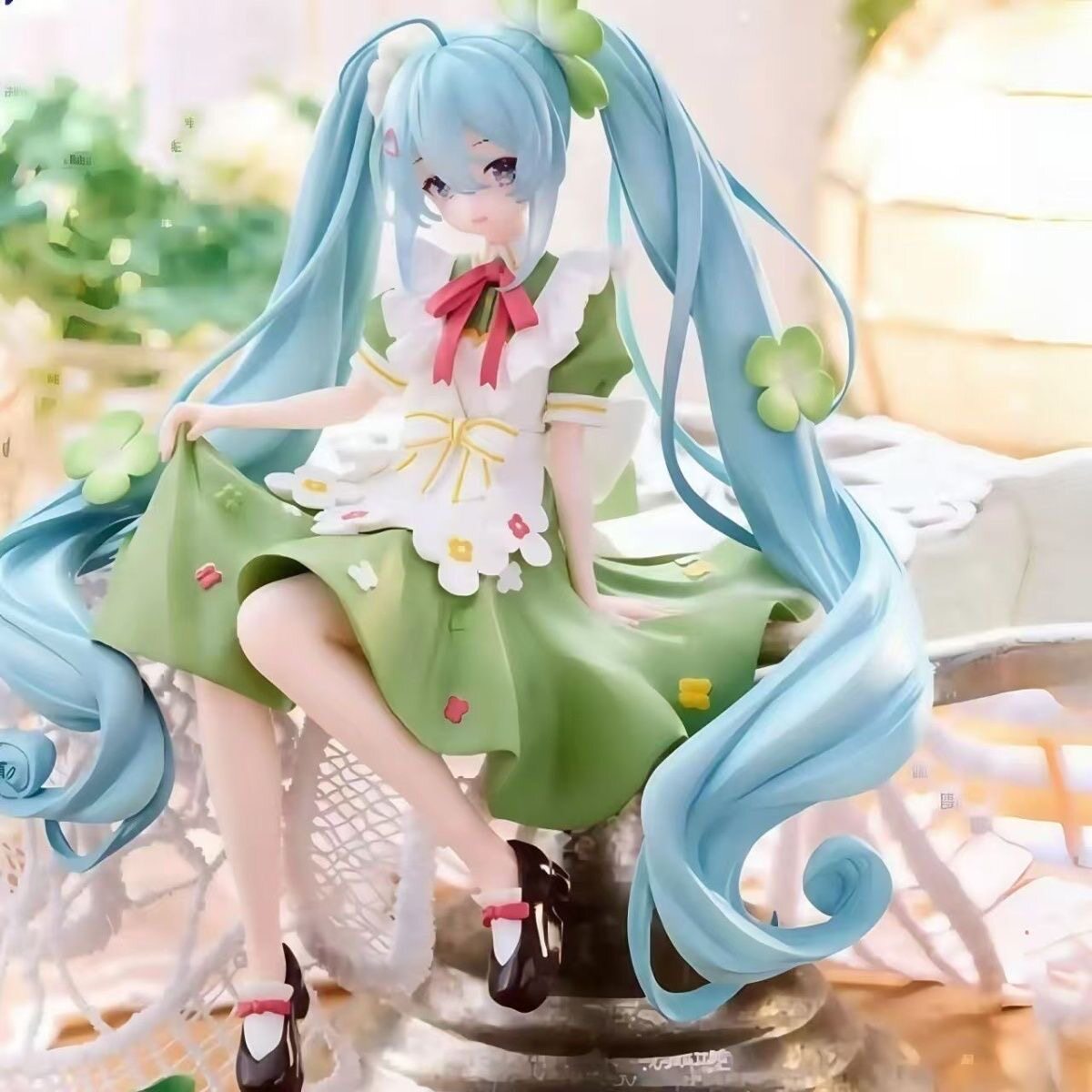 MIKU初音未来V家压泡面棒棒糖花仙子四叶草景初音品手办模型摆件