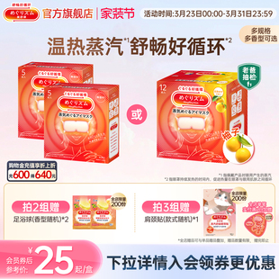 花王美舒律蒸汽眼罩放松眼部热敷遮光多香型12片 1盒装