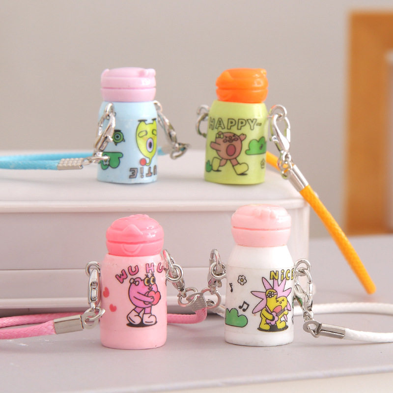 卡通钥匙链迷你保温杯挂件可爱仿