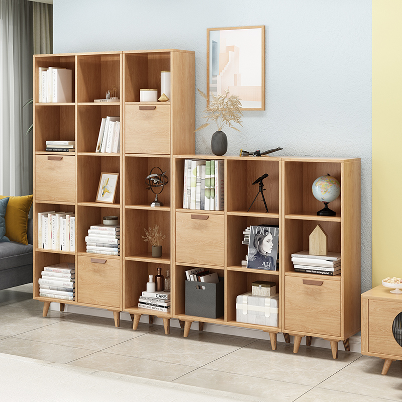 北欧风客厅自由组合格子柜
