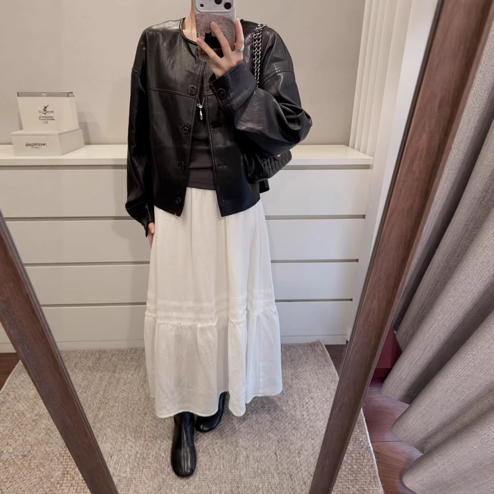 美式黑色皮衣外套女2026新款春秋时尚高级感小个子酷飒PU皮上衣