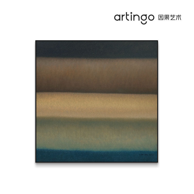 ArtIngo丨郝云《无题五》签名限量版画 侘寂风客厅装饰画极简油画