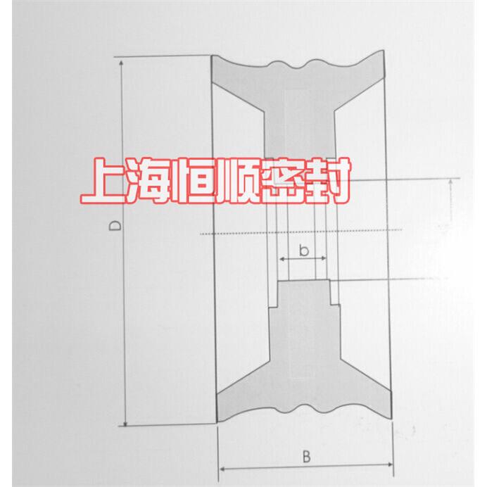 新款PDE PDF黑色气缸双向整体活塞密封圈DK50/63/80*8*10*12/16*2