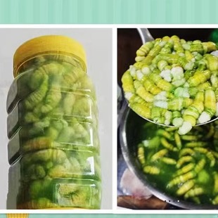 连云港特产 灌云豆丹新鲜豆虫青虫自然小吃 冷冻青果豆丹肉750克