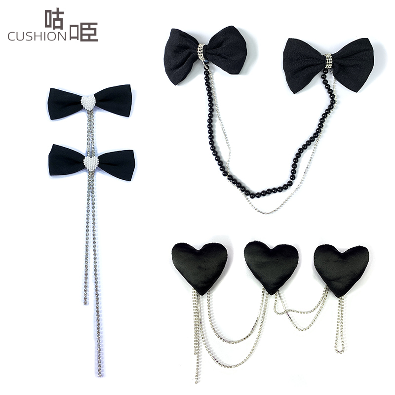 秋冬新款黑色韩版领结