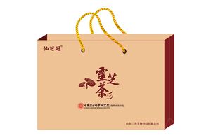 灵芝茶送礼礼盒装 高档伴手礼三秀呈祥仙芝冠品牌